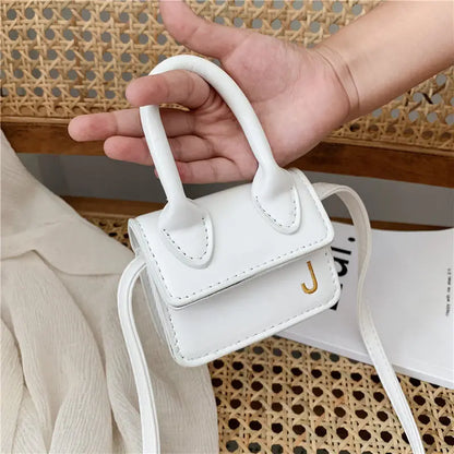 Kids Mini PU Leather Crossbody Bag Fashion Cute Little Girl Small Coin Pouch Purses Handbags Casual Toddler Purse Tote