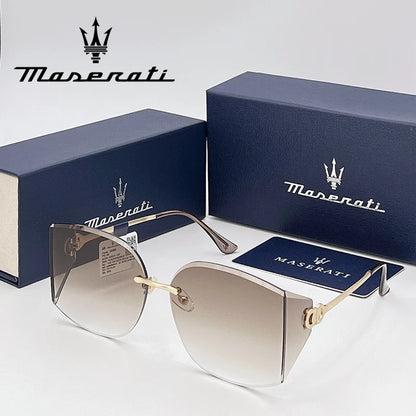 MASERATI UV400 Polarized Sunglasses Lightweight Frameless for Cycling Driving Outdoor Unisex Men Women Daily Sunglasses 20345