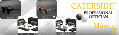 CATERSIDE Fashion Men Sunglasses Small Frame Square Personalized Design Sun Glasses Women Travel Party Business Festival Gift