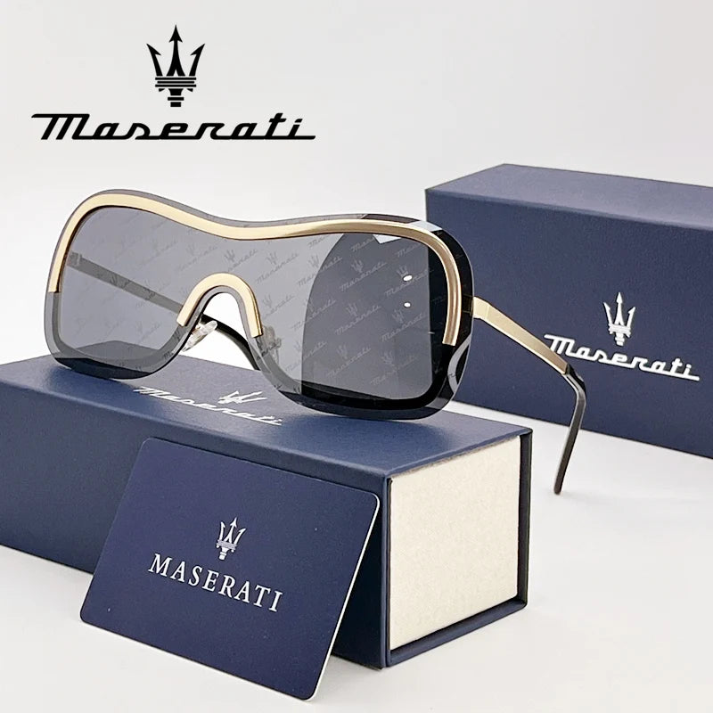 MASERATI UV400 Polarized Sunglasses Lightweight Frameless for Cycling Driving Outdoor Unisex Men Women Daily Sunglasses 20345