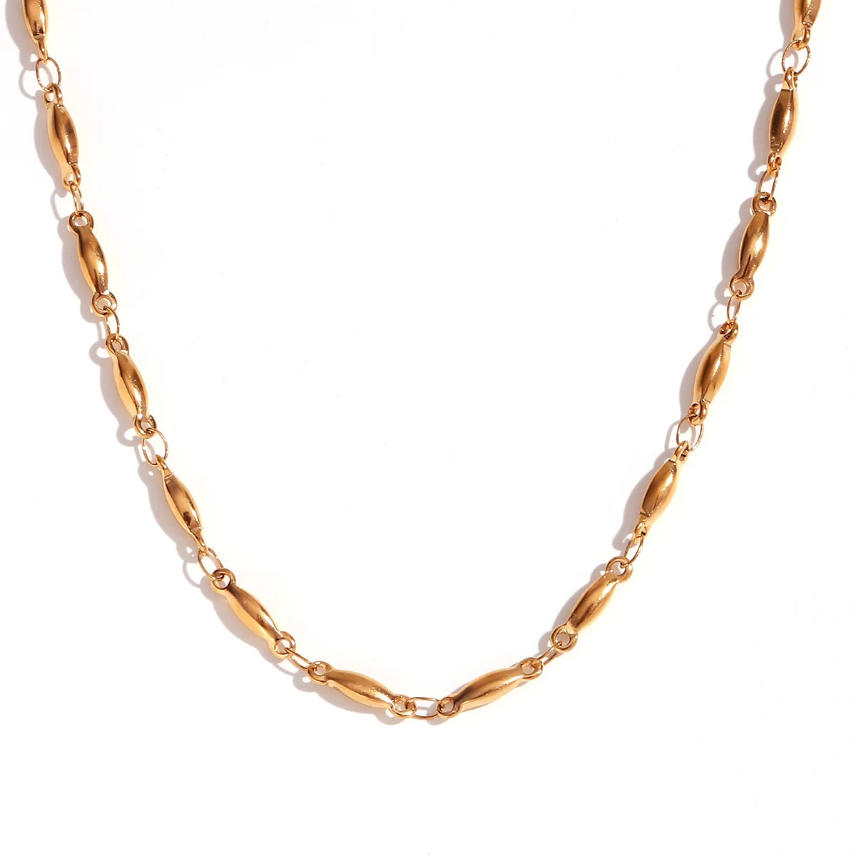 MamacitaSlay water wave chain snake chain Women's stainless steel necklace Bracelets Belly Chain Various styles Jewelry