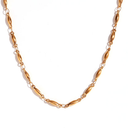 MamacitaSlay water wave chain snake chain Women's stainless steel necklace Bracelets Belly Chain Various styles Jewelry