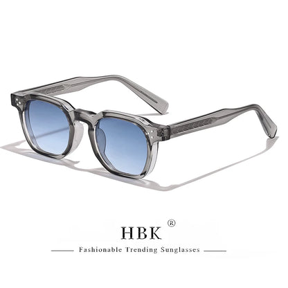 HBK New Square Retro Sunglasses Men Fashion Punk Sun Glasses Women Travel Driving Beach Eyewear Lunette De Soleil Femme UV400