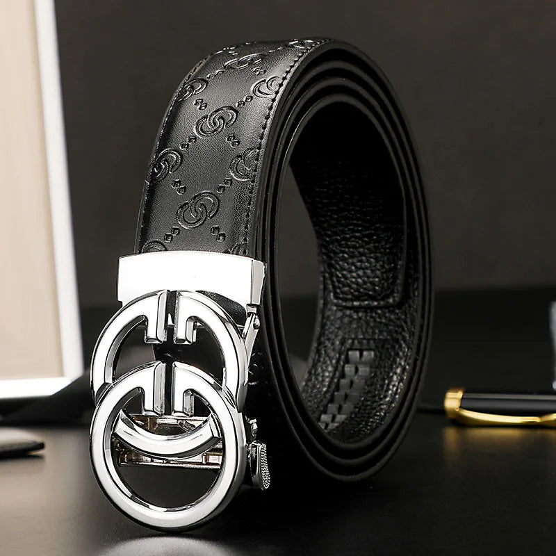 New wide 3.4cm Women's Belt Formal Leather Canvas Belt Women High Quality Metal Buckle Male Belt for men jeans work belt