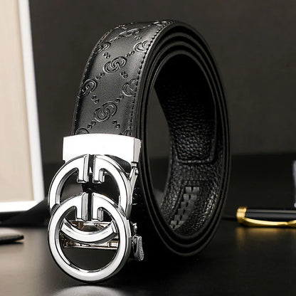 New wide 3.4cm Women's Belt Formal Leather Canvas Belt Women High Quality Metal Buckle Male Belt for men jeans work belt