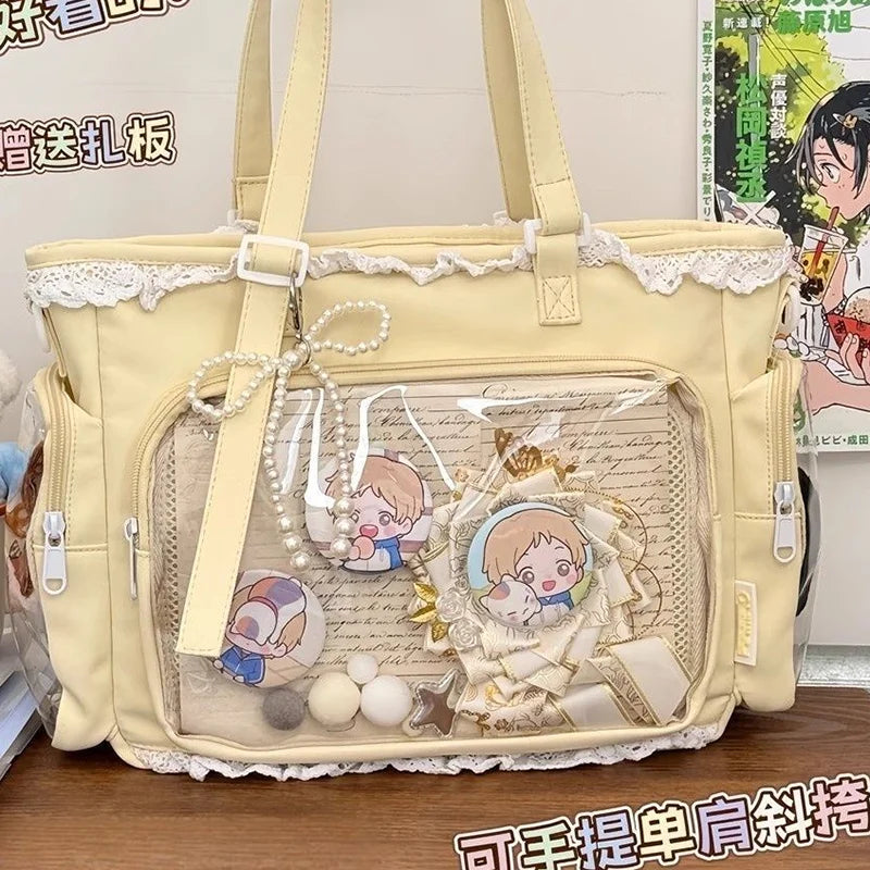 Ballet Girl Large Appetite Itabag Japanese Two-Dimension Single Shoulder Crossbody Bag Gift For Friends Women'S Handbag