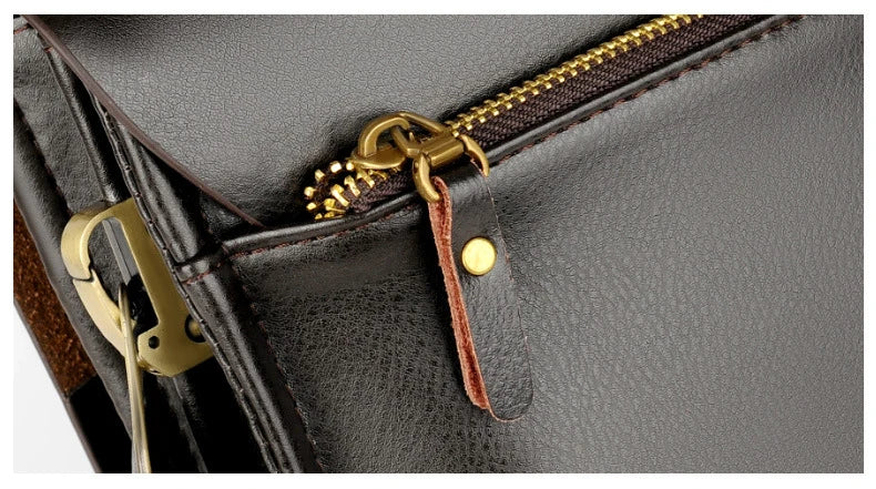 Luxury Kangaroo Brand Leather Messenger Bag Man Handbag Chest Crossbody Bag For Men Business Small Shoulder Bag Summer Male Bag