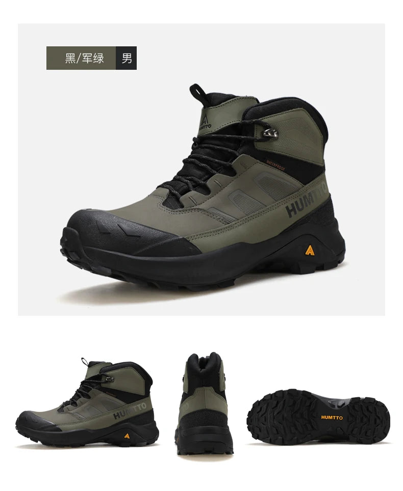 HUMTTO Hiking Shoes Men Winter Outdoor Sports Climbing Shoes hunting boots Warm outdoors ankle travel boots  Trekking Sneakers