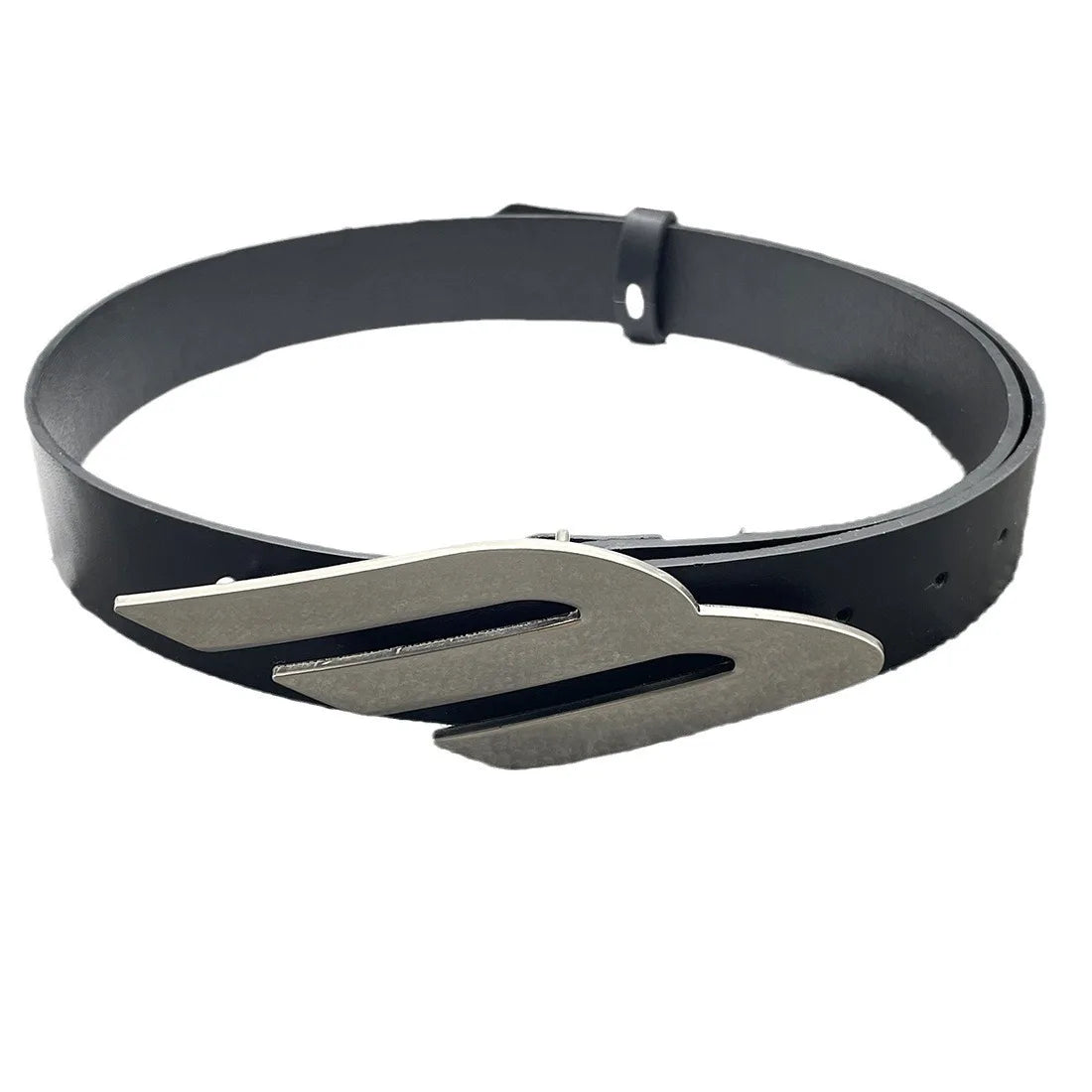 2024 women's belt y2k Egirl Metal M-shaped Snap PU Belt Ceinture Jean Pants Waistband Belts for Lady Luxury Designer Accessories