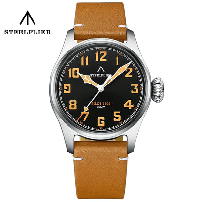 STEELFLIER Official SF740V New Quartz Wristwatch Super C3 Luminous 200M Waterproof VH31 Mute Movement Man Fashion Business Watch