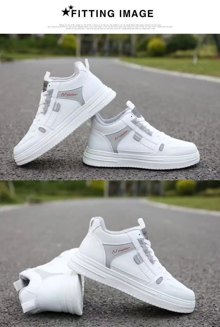 2024 New Brand Flats Shoes Men Casual Skateboarding Shoes High Top Sneakers Sports Shoes Breathable Street Shoes Chaussure Homme