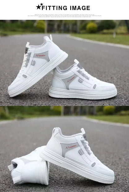 2024 New Brand Flats Shoes Men Casual Skateboarding Shoes High Top Sneakers Sports Shoes Breathable Street Shoes Chaussure Homme