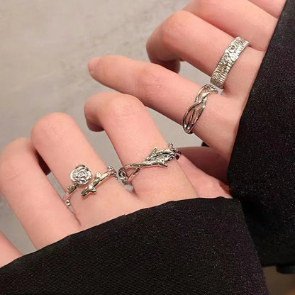 Fashion Trend Pink Crystal Bowknot Heart Rings Zircon Ring Y2K Shiny Zircon Rings for Women Girls Party Aesthetic Jewelry 2024 N