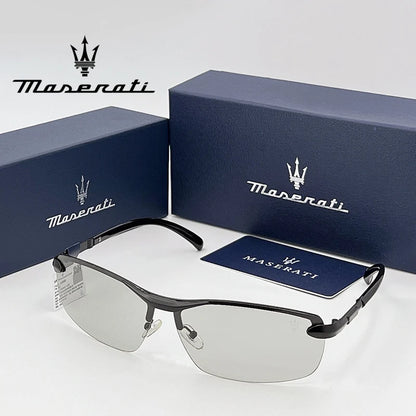 MASERATI UV400 Polarized Sunglasses Lightweight Frameless for Cycling Driving Outdoor Unisex Men Women Daily Sunglasses 20345