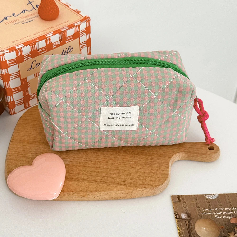 Airfriend Makeup Bag Pink Cosmetic Girl'S Toiletry Soft Makeup Cute Cosmetic Bag Toiletry Organizer Women'S Travel Cosmetic Bag