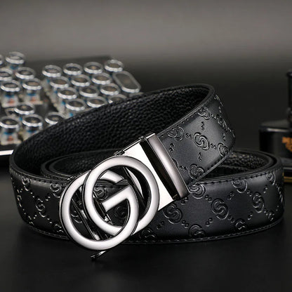 New Thin 34mm Business Men's Belt Formal Leather Male Belt High Quality Belt women Metal Automatic g Buckle Belt for women jeans