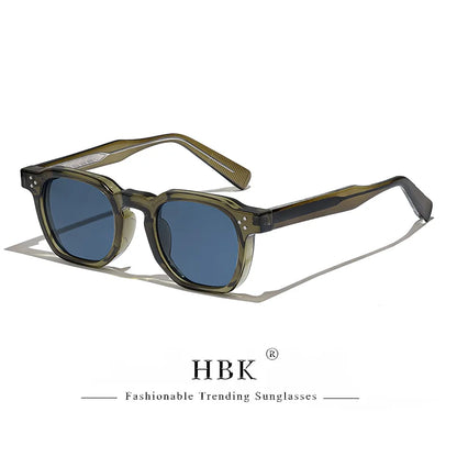 HBK New Square Retro Sunglasses Men Fashion Punk Sun Glasses Women Travel Driving Beach Eyewear Lunette De Soleil Femme UV400