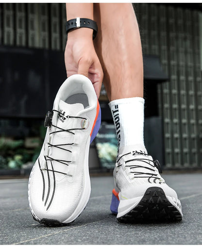 2025 New Soft Soled Outdoor Casual Sports Shoes With Rotating Buckle Carbon Plate And Popcorn Outsole, Men'S Running Shoes 35-44