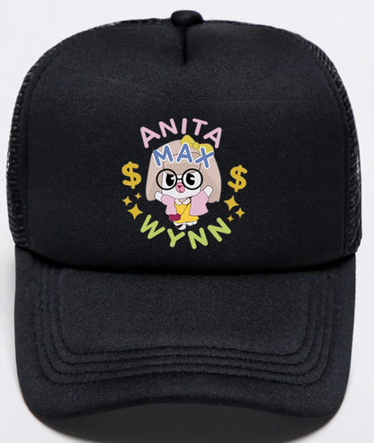 Trendy Anita Max Wynn Foam Trucker Hat Cute Mesh Snapback Caps Boy Girl Sun Beach Baseball Cap Female Summer Breathable Visor