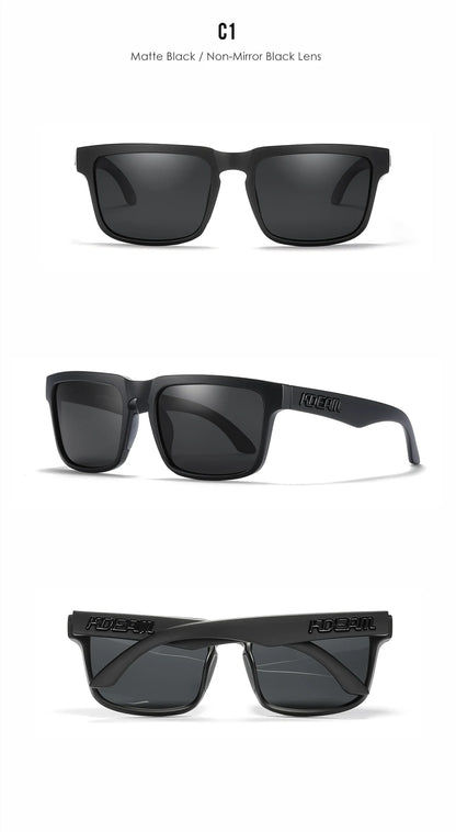 KDEAM Unisex Square Sunglasses Polarized Coated Lens Suitable For Driving Fishing Sunglasses Anti-Blue Light Computer Eyeglasses