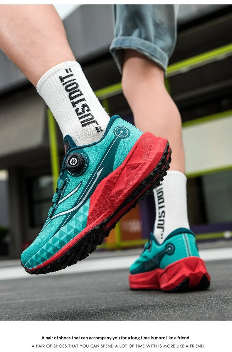 2025 New Soft Soled Outdoor Casual Sports Shoes With Rotating Buckle Carbon Plate And Popcorn Outsole, Men'S Running Shoes 35-44