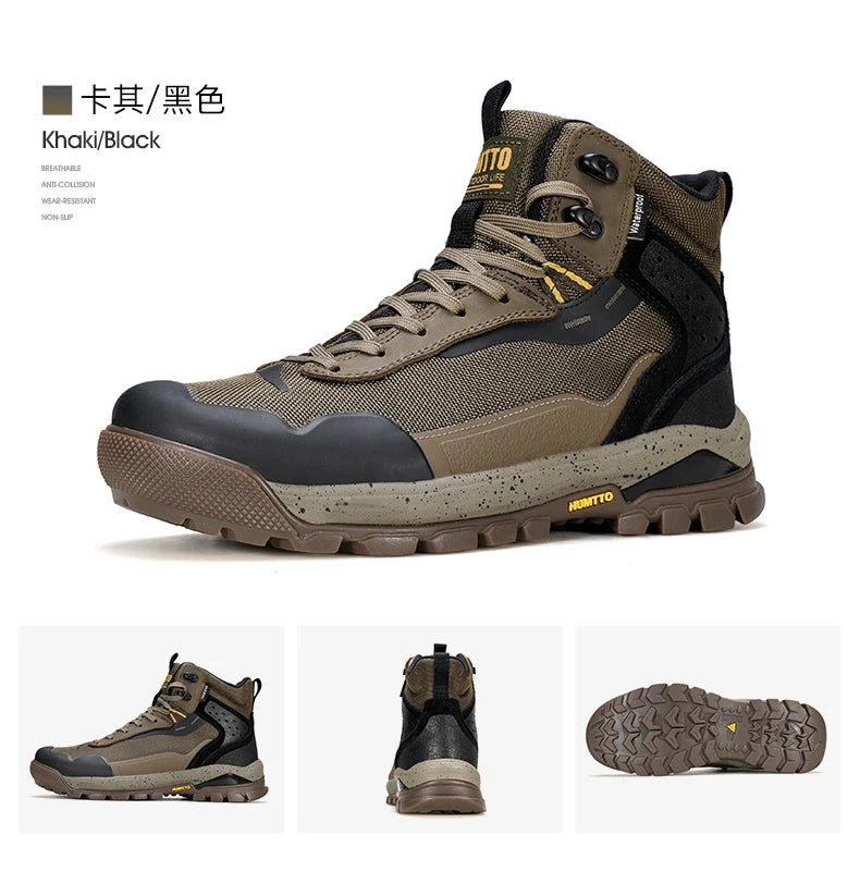 HUMTTO Hiking Shoes Men Winter Outdoor Sports Climbing Shoes hunting boots Warm outdoors ankle travel boots  Trekking Sneakers