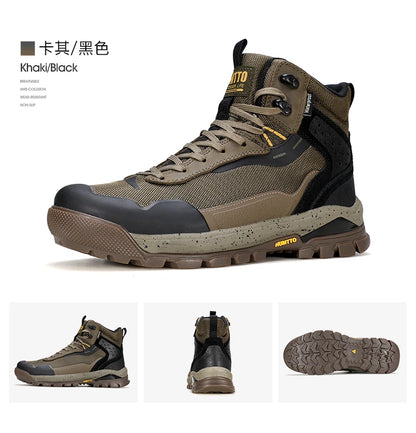 HUMTTO Hiking Shoes Men Winter Outdoor Sports Climbing Shoes hunting boots Warm outdoors ankle travel boots  Trekking Sneakers