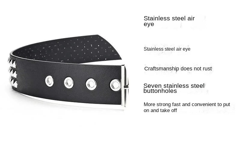 Black Belt for Women and Men, Unisex Personality Five-Pointed Star Studded Buckle Jeans Belt for Men Business style High Quality