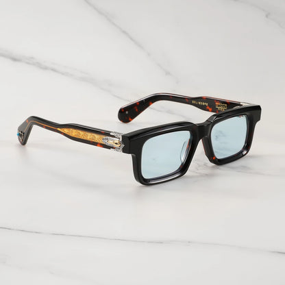 JMM BELVEDERE Vintage Square Retro Sun glasses for man Fashion Women sunglasses 2025 3D Carving and Gemstone Design sunglass man