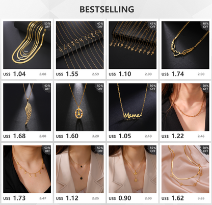Skyrim Stainless Steel Snake Chain Necklace for Women Men Gold Color Herringbone Choker Neck Chains 2026 Trend Jewelry Gift Hot
