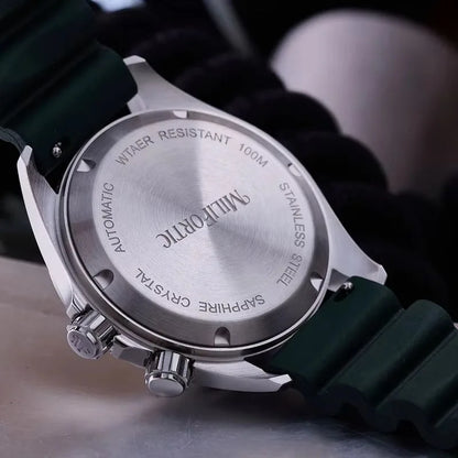 Milifortic Watch Climb S089 NH35 Automatic Mechanical Movement Calendar Compass Bezel C3 Luminous 39.5mm Sport Watch Men 10Bar