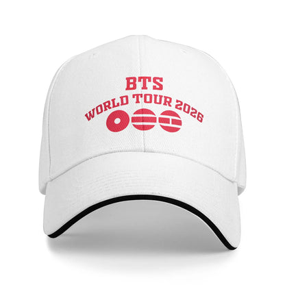 Arirang Album Tour Baseball Cap Retro BT is Back Sandwich Hats Men Women Breathable Sun Hat Running Golf