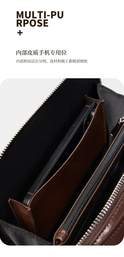 YANATARI underarm cowhide Genuine leather handbags women vintage shoulder bag female crossbody bags luxury high quality 2025