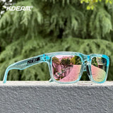 KDEAM Unisex Square Sunglasses Polarized Coated Lens Suitable For Driving Fishing Sunglasses Anti-Blue Light Computer Eyeglasses