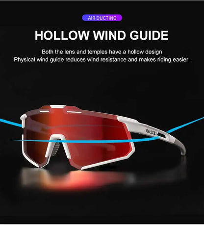 INBIKE Photochromic Cycling Sunglasses Professional Road Bike Riding Glasses for Men Bicycle Windproof Sand Goggles Bike Eyewear