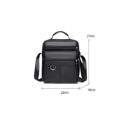 High quality genuine leather men's crossbody bag soft cowhide simple, casual, business style small shoulder bag for men Handbag