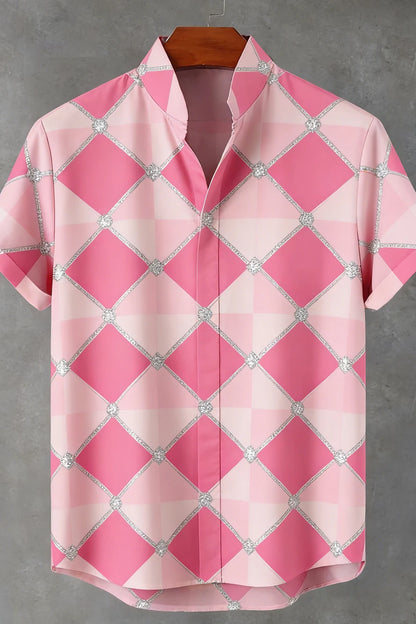 2026 Men's New Natural Tiger Phoenix Pattern 3D Printed Linen Casual Shirt Hawaiian Outdoor Activity Short-sleeved Clothing Men