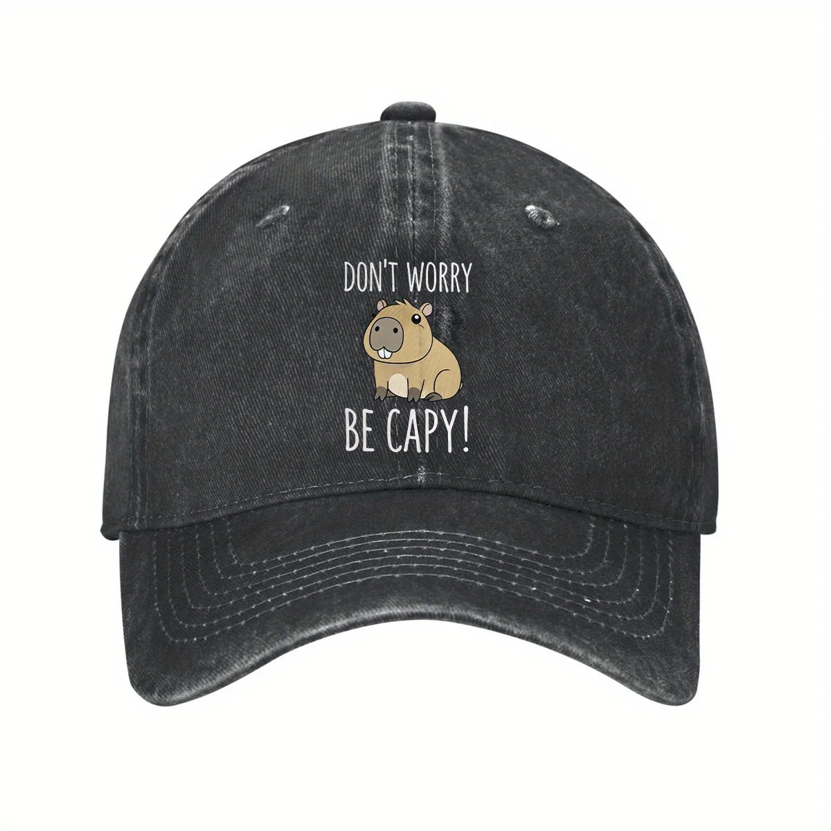 Print Washed Cotton Baseball Cap for Men Women Vintage Casual Peaked Caps Outdoor Running Sun Hat Adjustable Soft Top