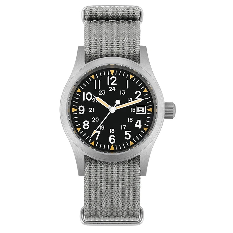 Militado ML05 38mm Quartz Watch Miyota 2035/Ronda 515 Movement Watches Domed Sapphire Crystal Luminous 100m Waterproof Watches