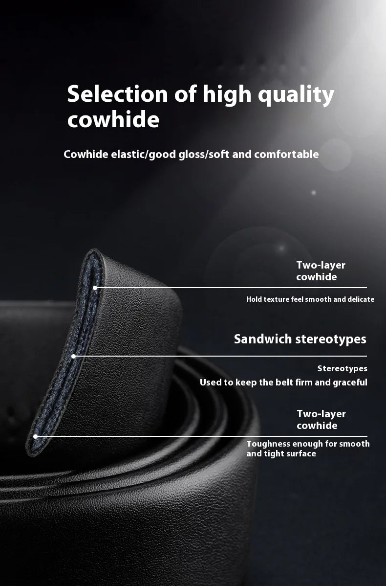 Leather Belt Men Genuine Leather Belt for Men Mens Belts Waistband Male Man Waist Automatic belts Business belts