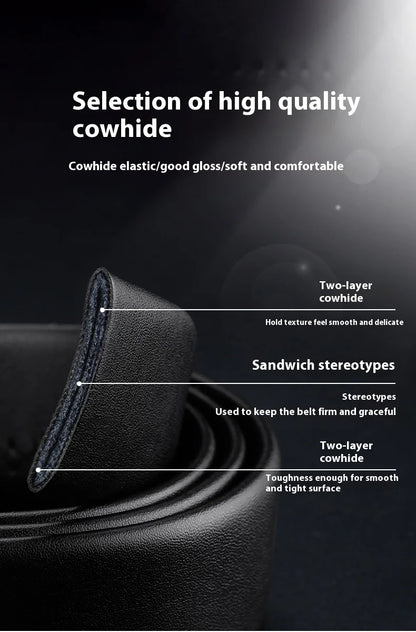 Leather Belt Men Genuine Leather Belt for Men Mens Belts Waistband Male Man Waist Automatic belts Business belts