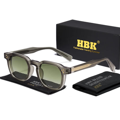 HBK New Square Retro Sunglasses Men Fashion Punk Sun Glasses Women Travel Driving Beach Eyewear Lunette De Soleil Femme UV400
