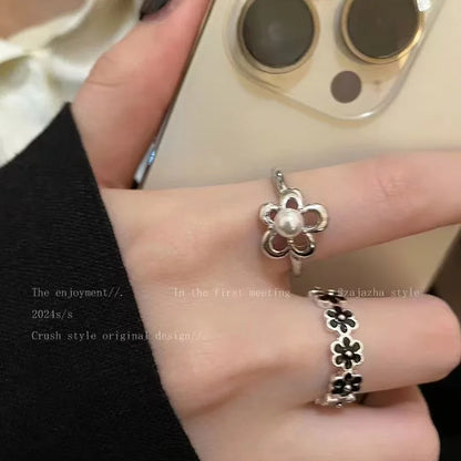 Fashion Trend Pink Crystal Bowknot Heart Rings Zircon Ring Y2K Shiny Zircon Rings for Women Girls Party Aesthetic Jewelry 2024 N