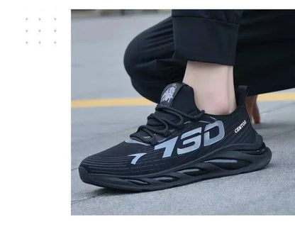 New Summer Mens Breathable Mesh Running Shoes Lightweight Sports Sneakers Fashion Trendy Brand