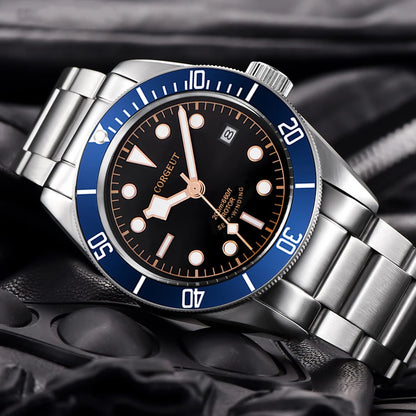 CORGEUT Japan Movement Biwan Snowflake Business Luxury Men Watches Sapphire Glass Automatic Mechanical Diving Date Watch for Man