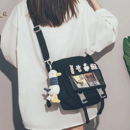 Women's Bag Messenger Korean Style Female Backpack College Large Capacity Versatile Shoulder Student School Postman Tote Bags