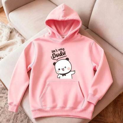 Bubu Dudu Bear Couple Hoodies Matching His and Hers Outfit Casual Cute Couple Outfits Fall Winter Men Women Daily Life Apparel