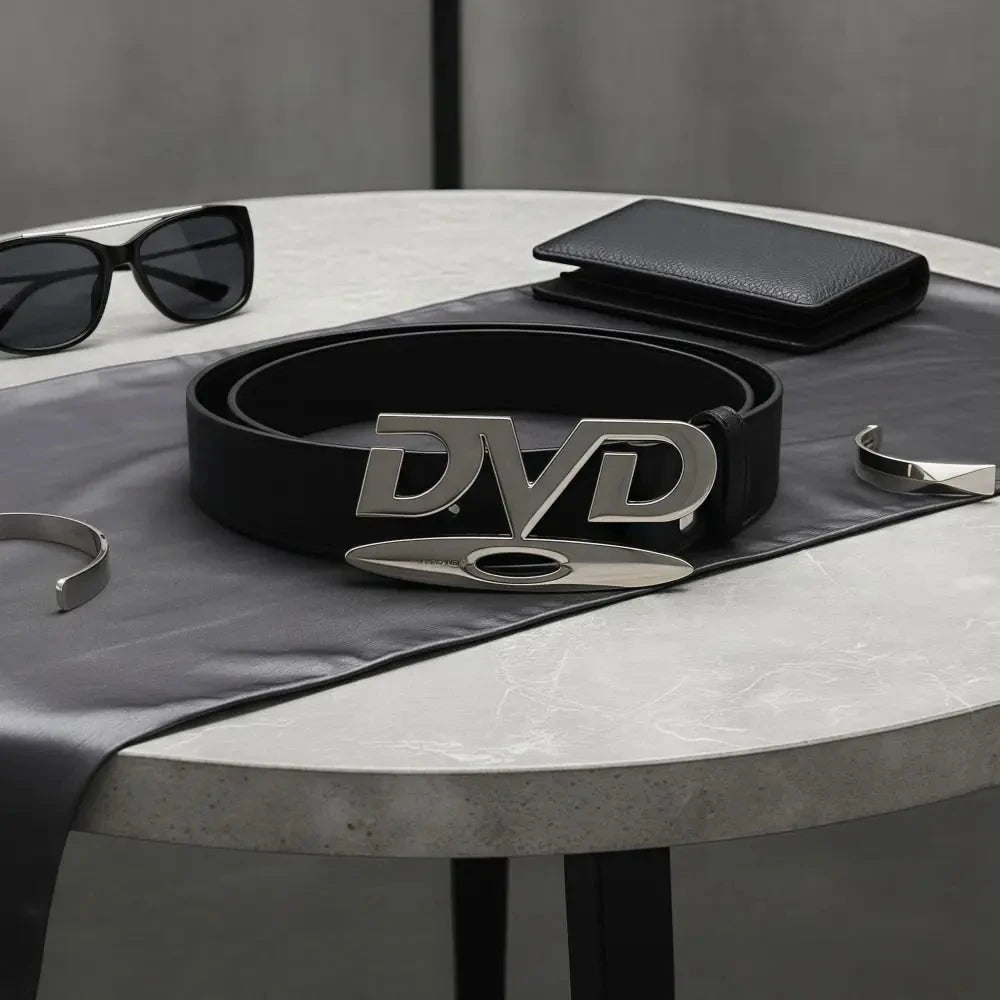 2026 Y2K DVD Belt for Women - Retro Disc Buckle, Luxury Style, Fashionable & Trendy Waist Belt, Hot Selling Decorative Belt