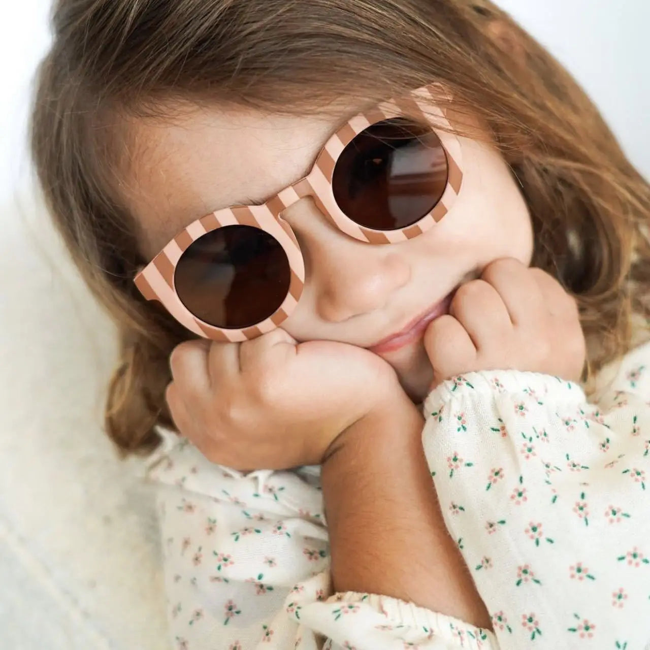 New Fashion Children Glasses Vintage Round Outdoor Sun Protection Sunglasses Baby Girls Acrylic UV400 Sunglasses Kids Eyeglasses