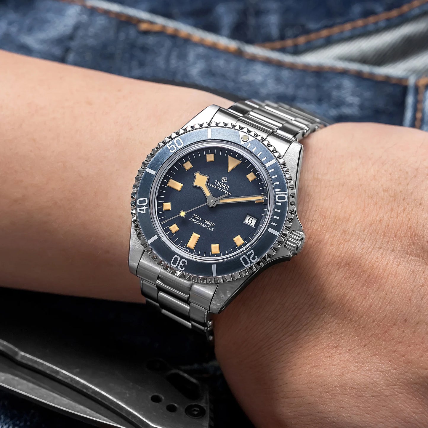 THORN T023 V2 40mm Men Watch 36L Stainless Steel PT5000 Automatic Movement Mechanical Watch Sapphire 200m Waterproof Writwatch